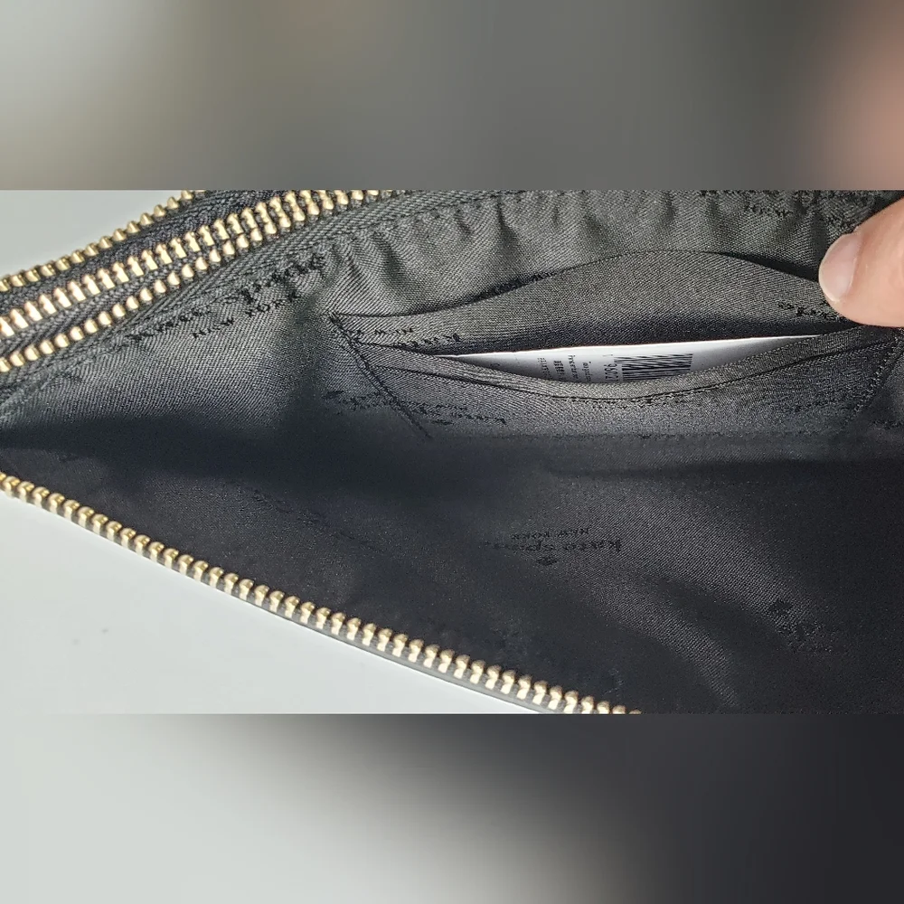 Kate Spade Madison Double Zip Wristlet in Black